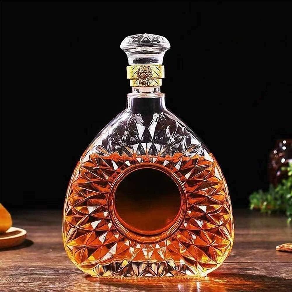 Temkin Whisky Decanter Glass Bottle Liquor Scotch Luxury 750ml - C05