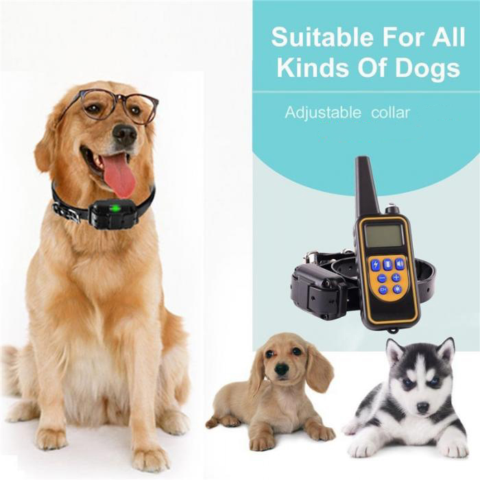 Wodondog Kalung Anjing Pet Dog Training Shock Collar Stop Barking 700M - JXG0031