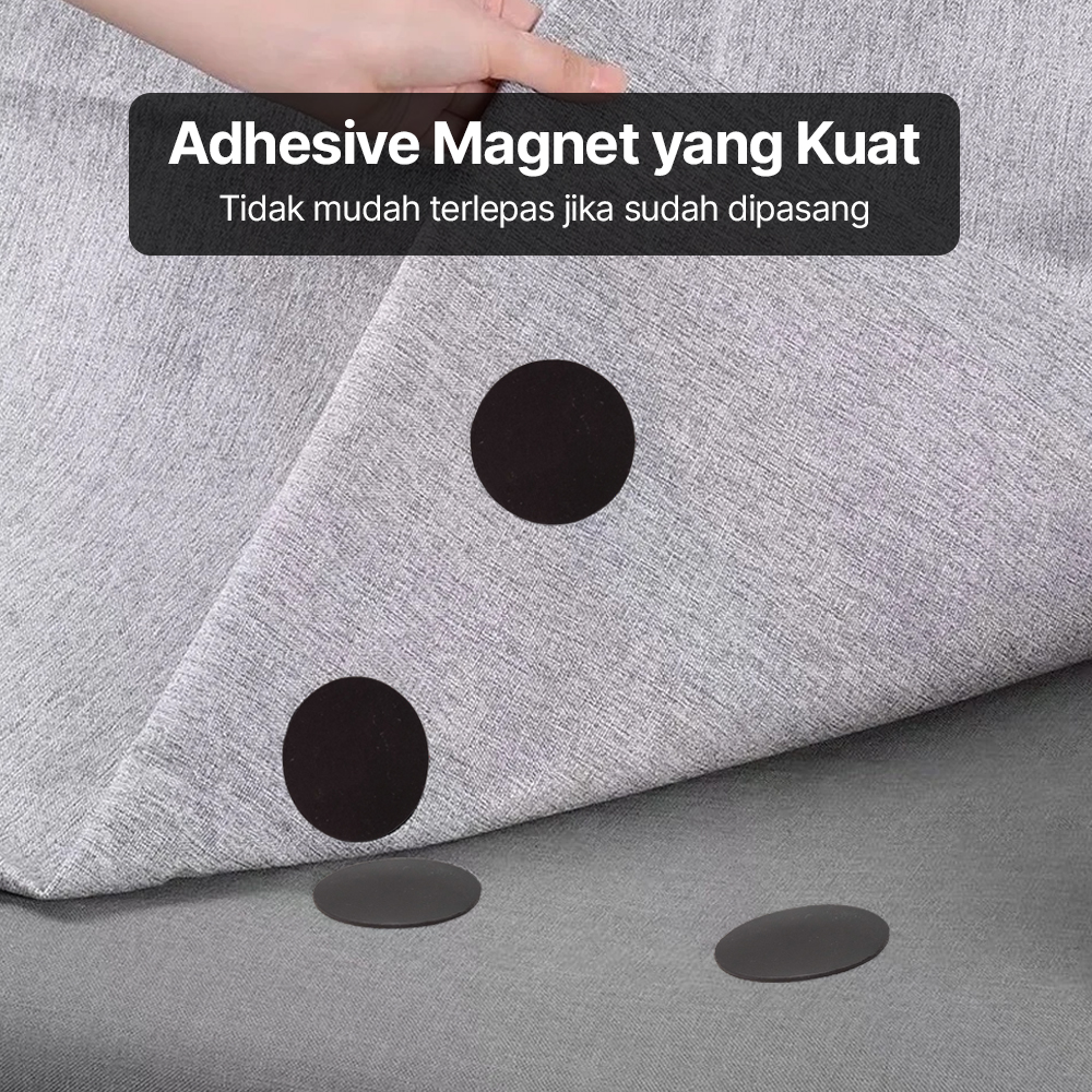 JETTING Stiker Adhesive Magnet Tape Model Bulat 30mm 10 PCS - JC-3M