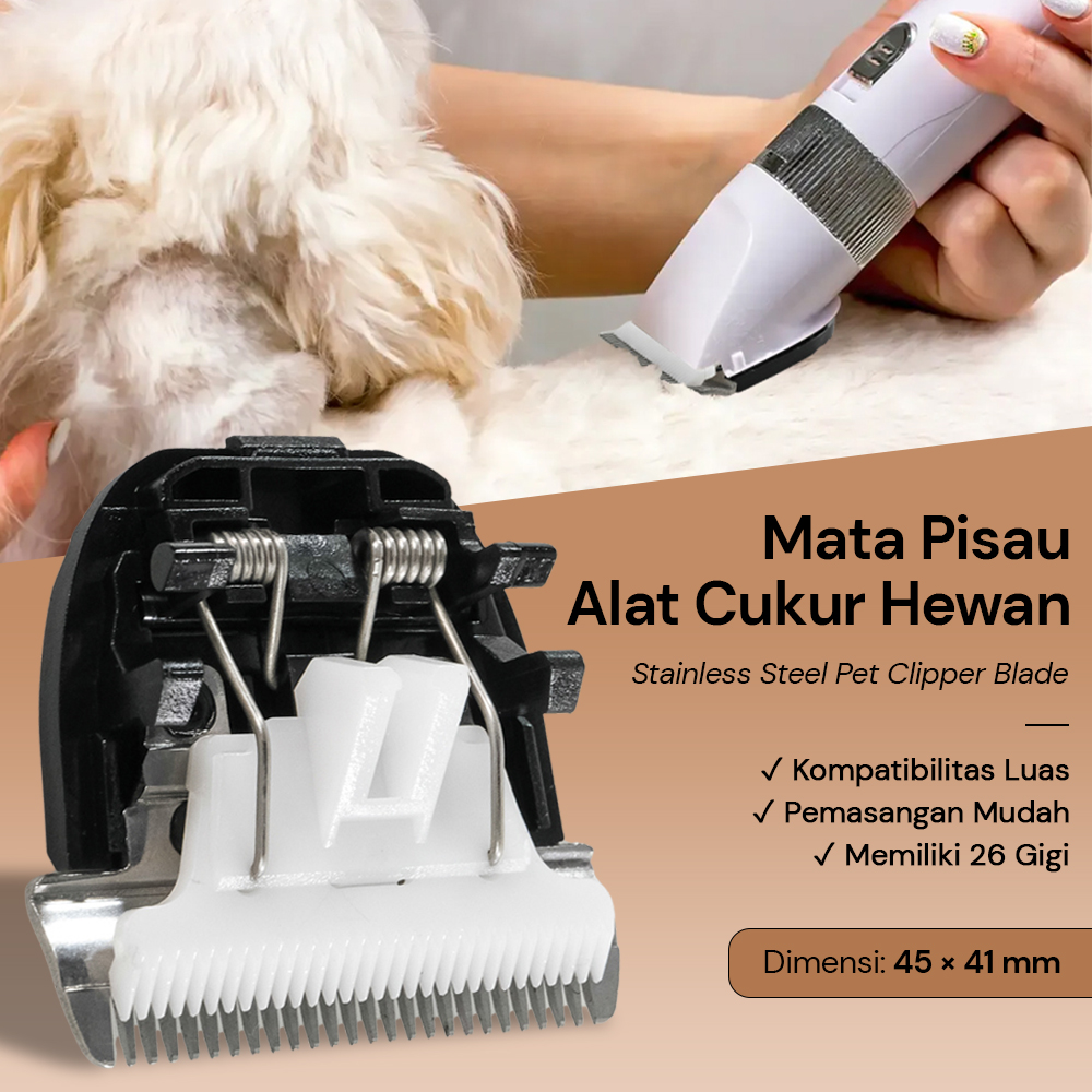 Mata Pisau Cukur Hewan Pet Clipper Stainless for Baorun P6 P7 S1 P9 - CP44