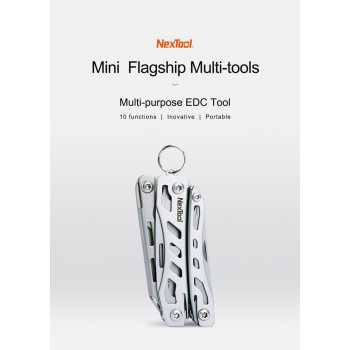 NexTool Pisau Lipat Multifungsi 10in1 Mini Knife Tool - NE20146