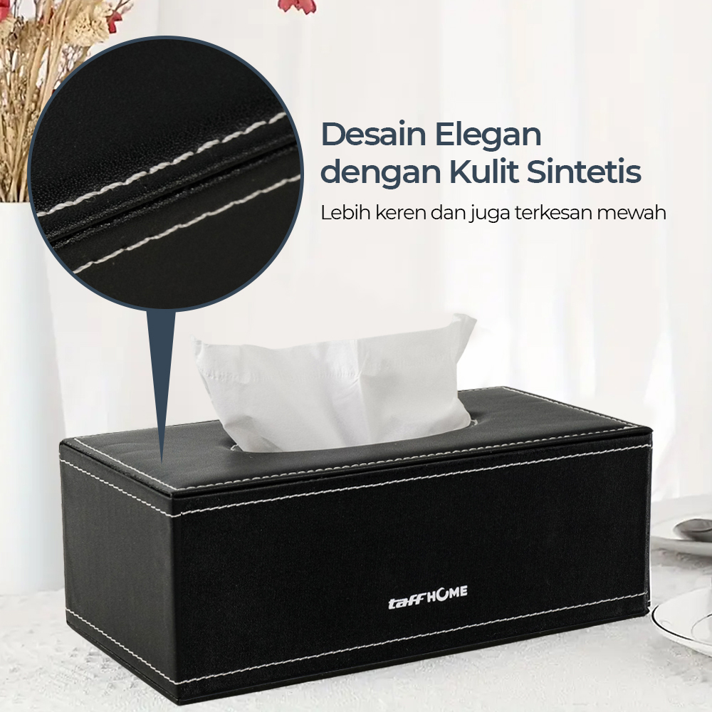 TaffHOME Kotak Tisu Premium Kulit Sintetis Tissue Box - ZJ007