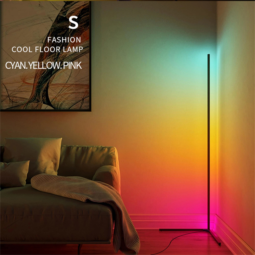 MIHEAL Lampu Lantai LED Standing Lamp Corner RGB 18W with Remote - MH-005