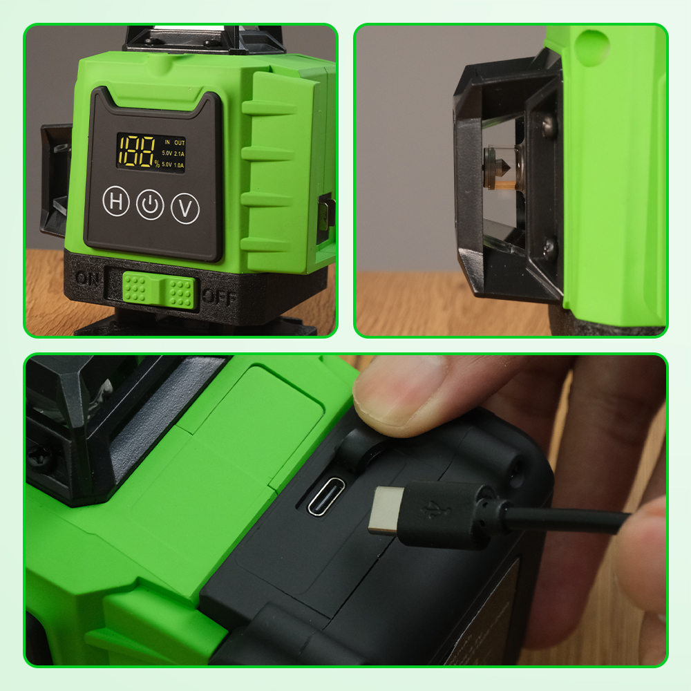 CONENTOOL Laser Level Self Leveling 4D 16 Lines 6000mAh with Remote - CN16