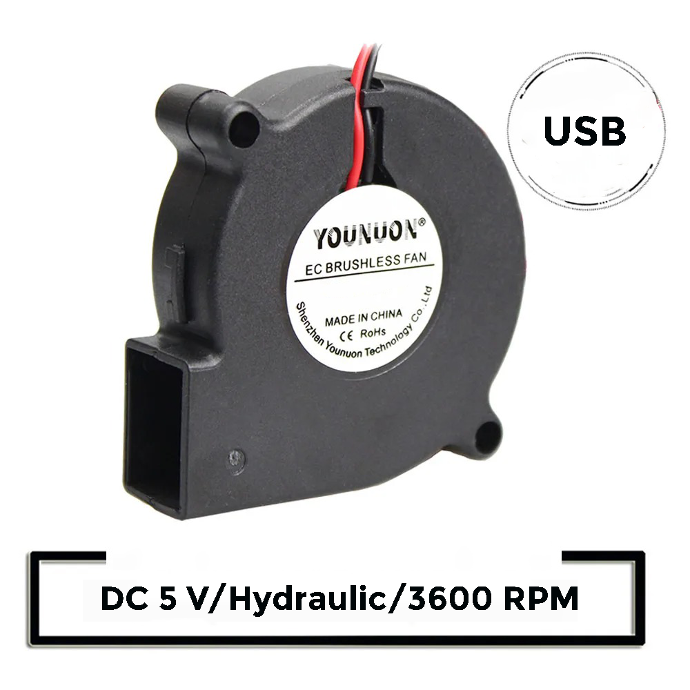 YOUNUON Kipas Printer 3D Cooling Blower Hydraulic USB 3600 RPM 5V - 5051