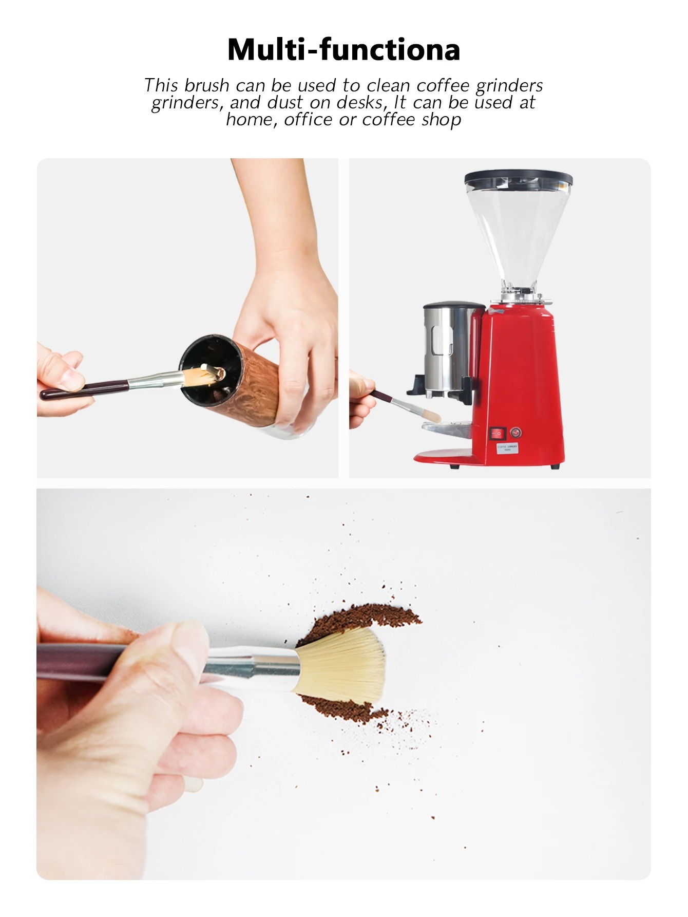 Slyz Set Aksesoris Pembersih Coffee Grinder Portafilter 2in1 - Slyz20