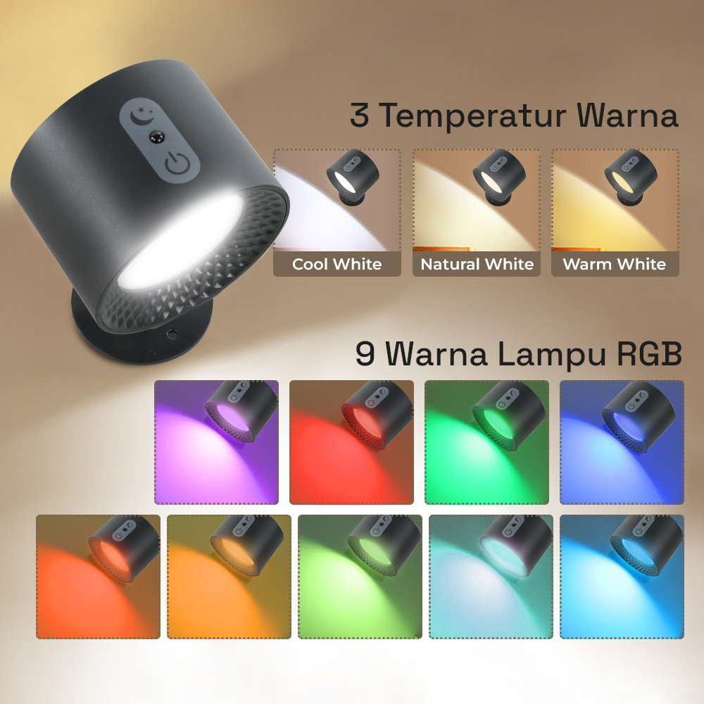 Fealive Lampu Dinding Hias Double Side Wall Lamp 3in1 RGB Color 5W - BD01