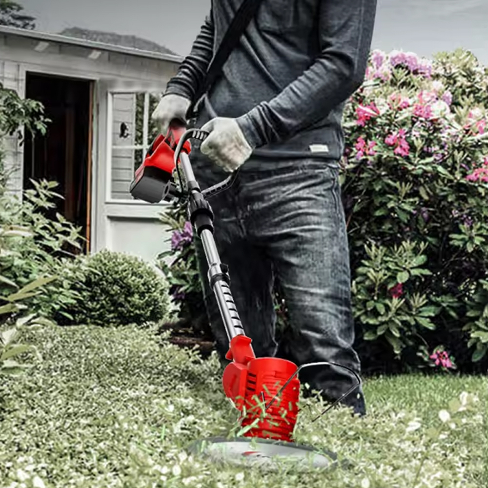 BORNRIN Mesin Pemotong Rumput Ranting Electric Grass Trimmer 3000mAh - BR12