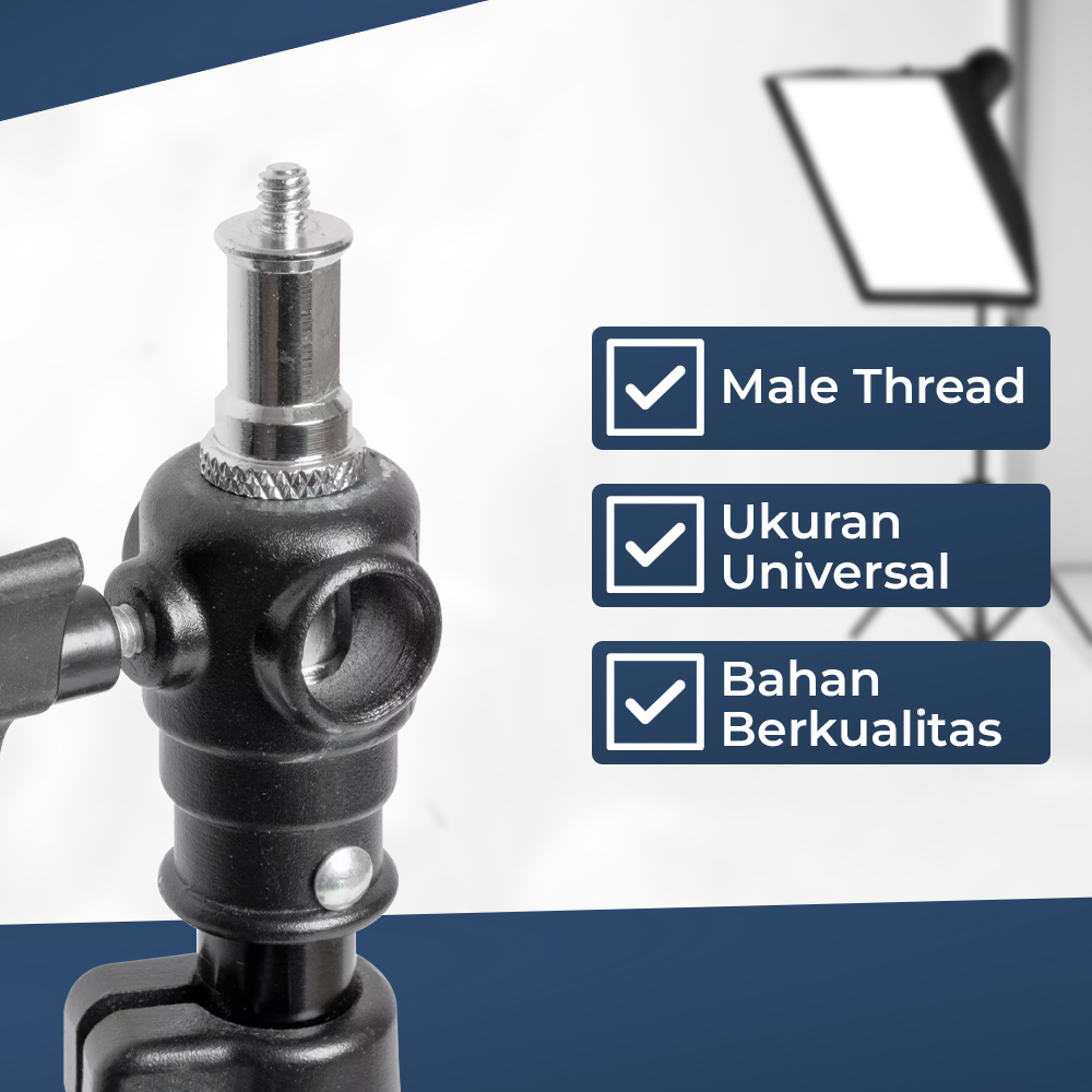 Jadkinsta Spigot Stud 1/4 Inch Male to 3/8 Inch Male Thread Adaptor - RV82