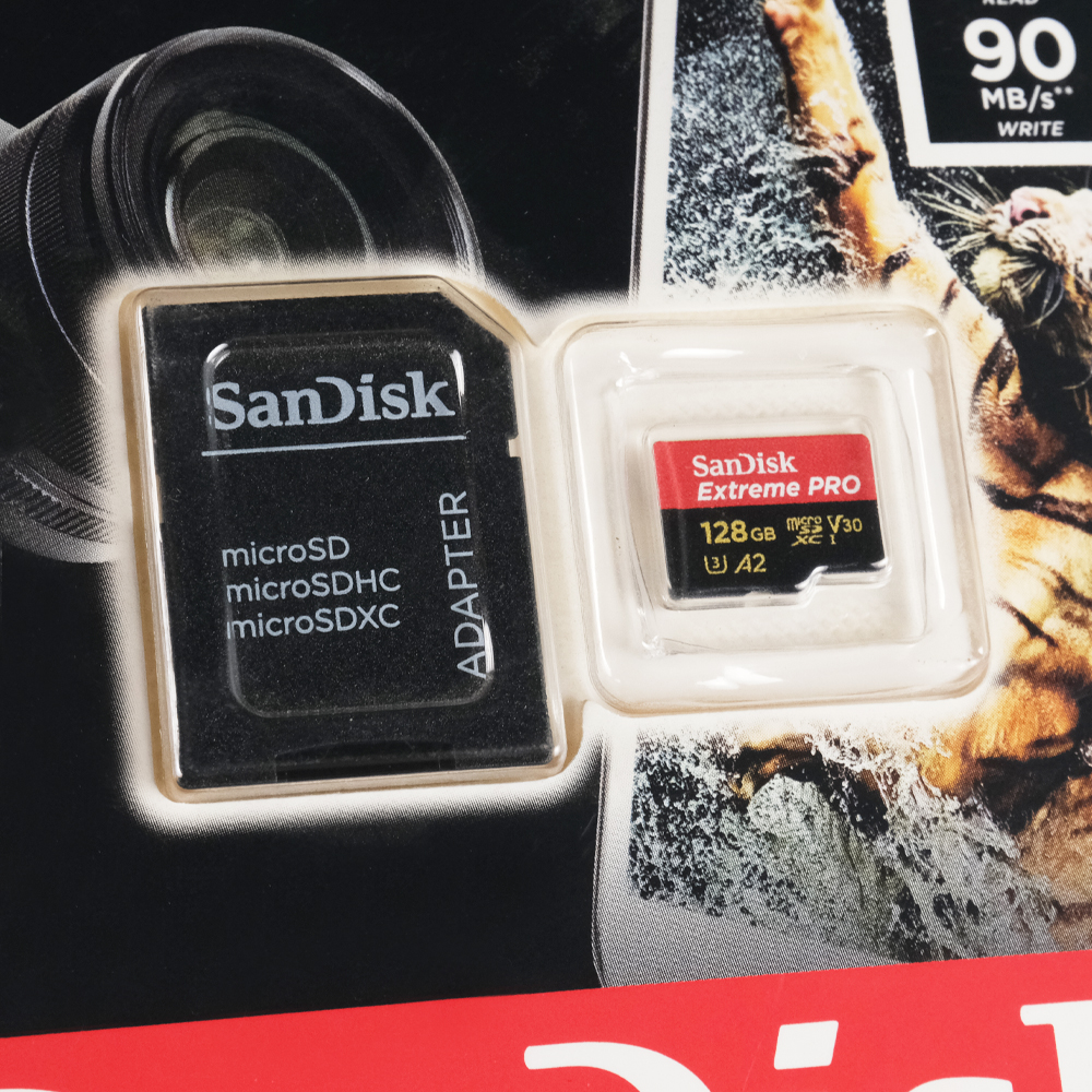 Kartu Memori CCTV MP3 Penyimpanan Extreme Pro microSDXC UHS-I Class 10 A2 V30 U3 170MB/s - SDSQXCY