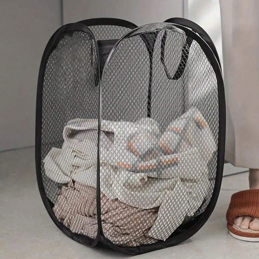 GENERATION Keranjang Baju Kotor Jaring Lipat Laundry Bag 30cm - ZQ30