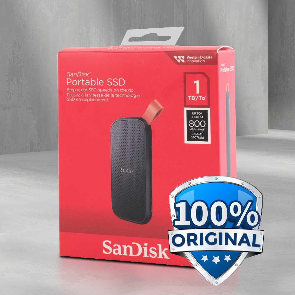 Jual SanDisk Portable SSD 800MB/s USB 3.2 Gen 2 - SDSSDE30-G26
