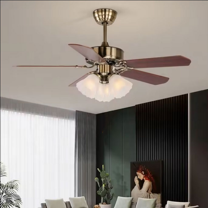 AVEO Kipas Angin Gantung Lampu E27 48 Inch with Remote Control - UN-30