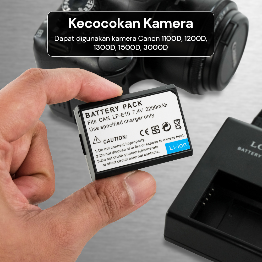 Baterai Camera Canon LP-E10 2200mAh (Replika 1:1)