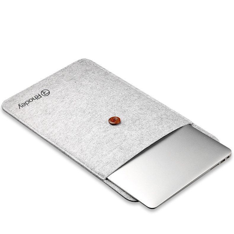 Rhodey Felt Button Style Sleeve Case Laptop Ultrabook - DA58