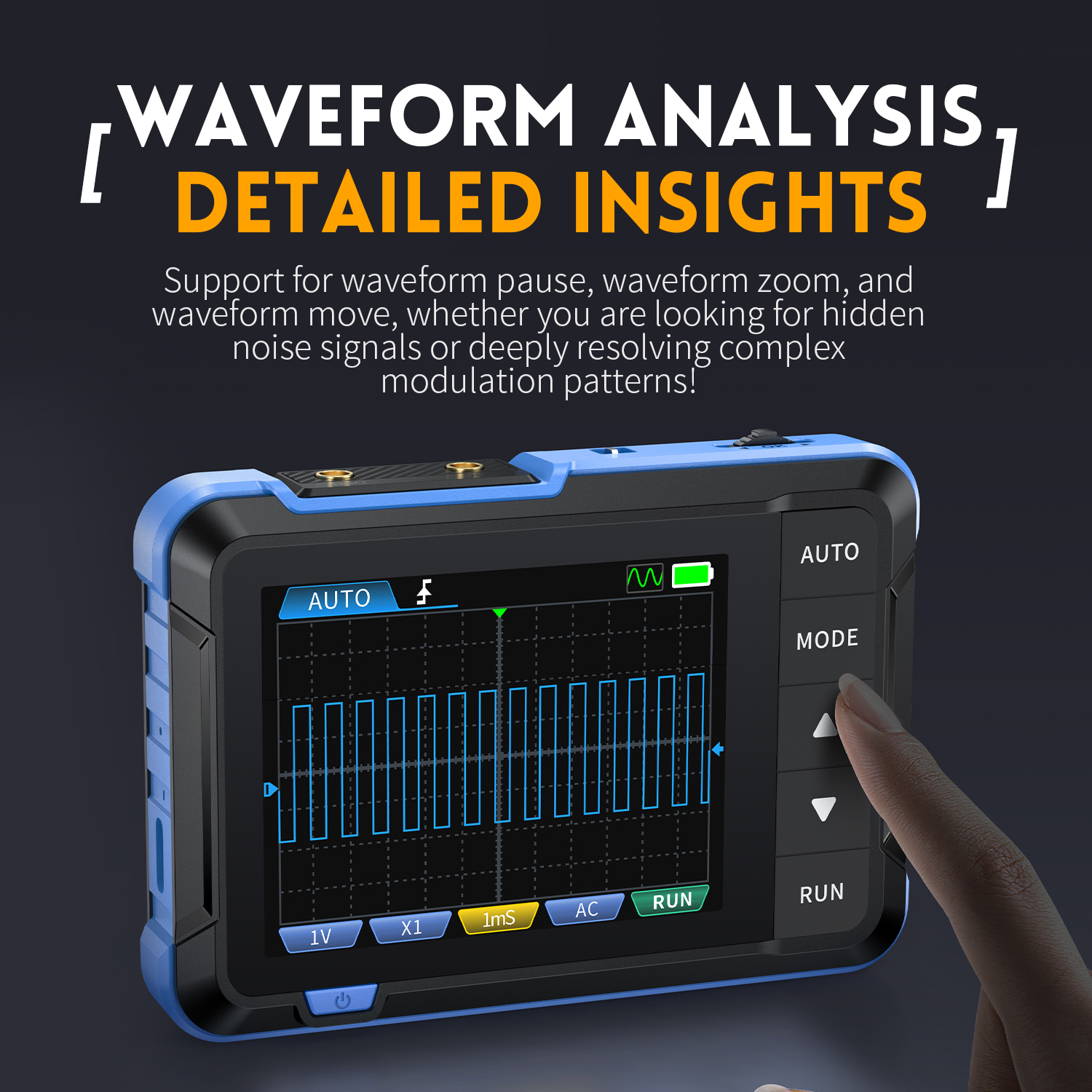 FNIRSI Oscilloscope Digital Handheld Portable 5 MS/s 1000mAh - DSO153
