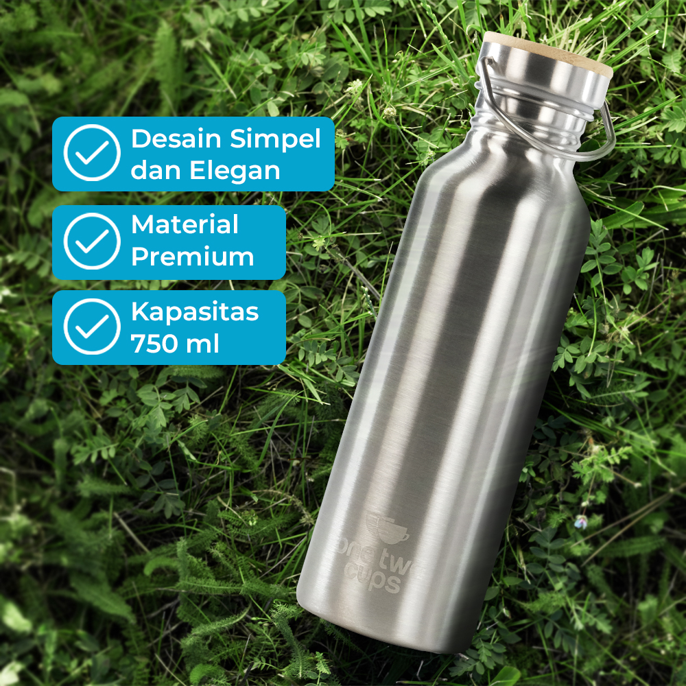 One Two Cups Botol Minum Portable Stainless Steel 750ml - YM006