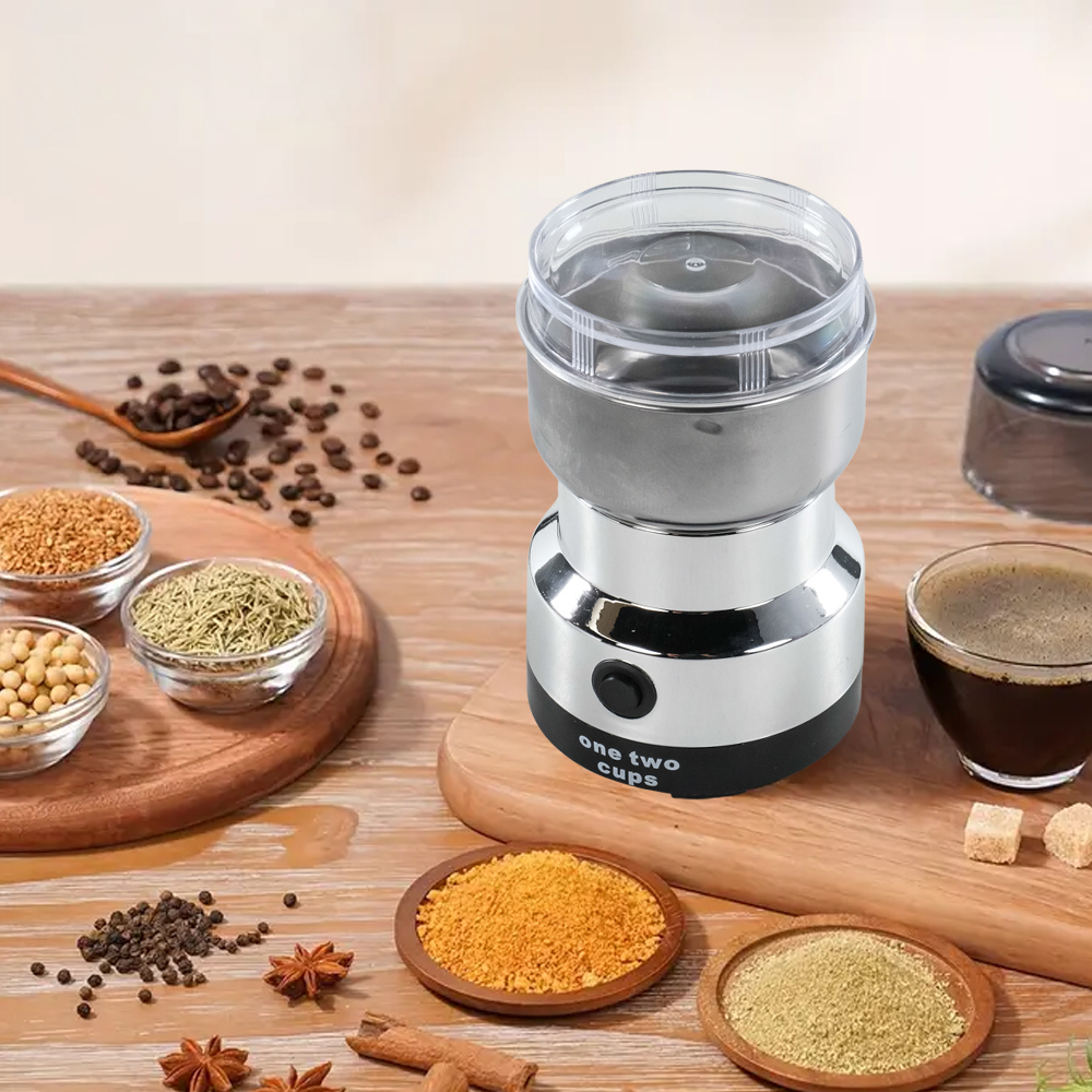 One Two Cups Nima Alat Penggiling Kopi Elektrik Bumbu Coffee Grinder - NM-8300