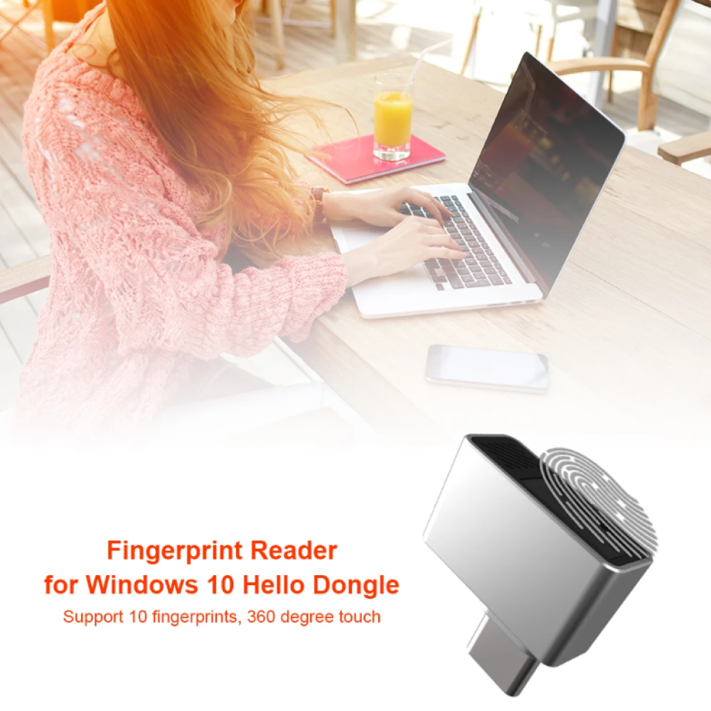 TEC Security Fingerprint Scanner Reader Sidik Jari Login USB Type C - U9