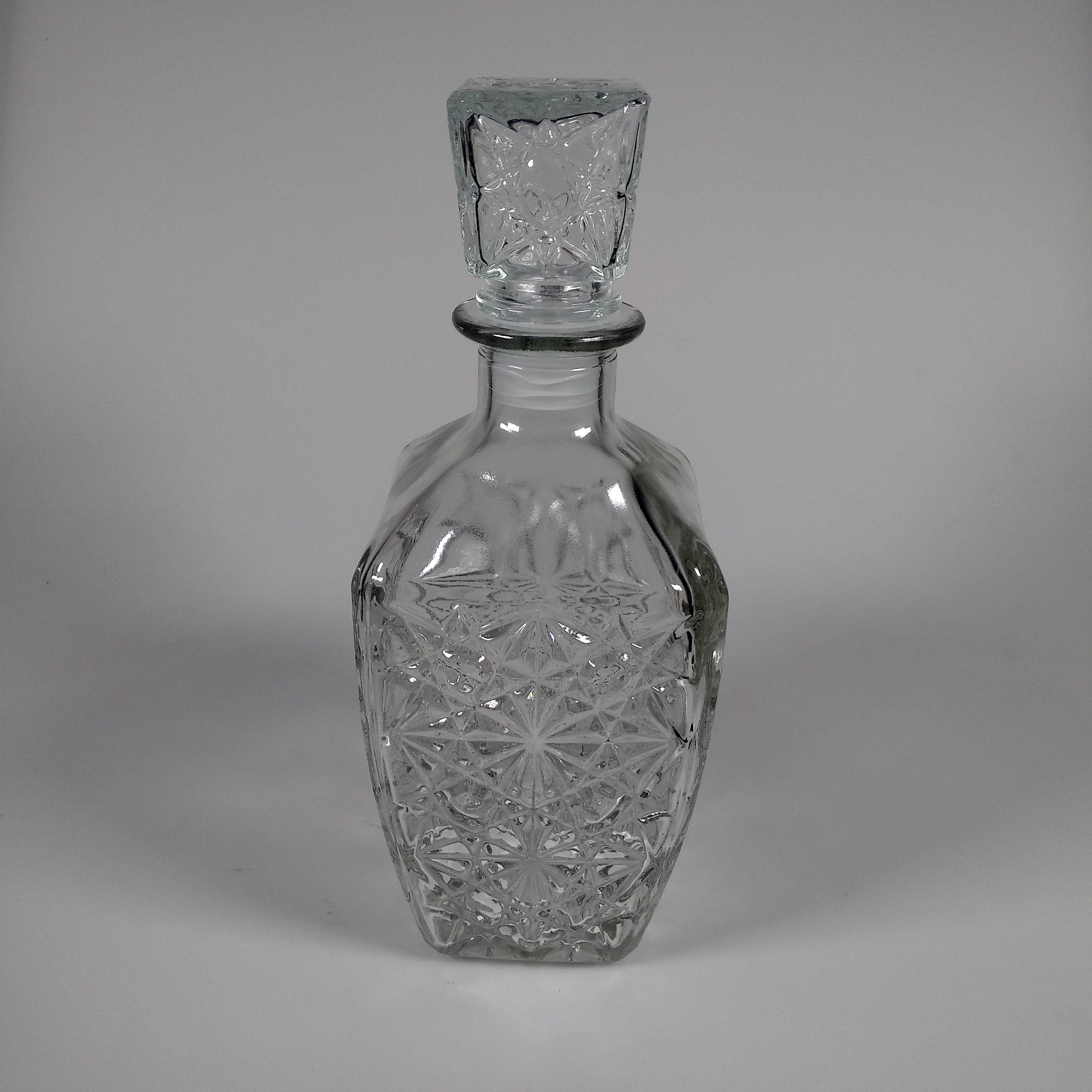 Temkin Whisky Decanter Glass Bottle Liquor Scotch Luxury Diamond 750ml - C04