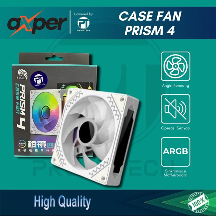 Axper Prism 4 Fan Casing ARGB Kipas CPU 12 cm