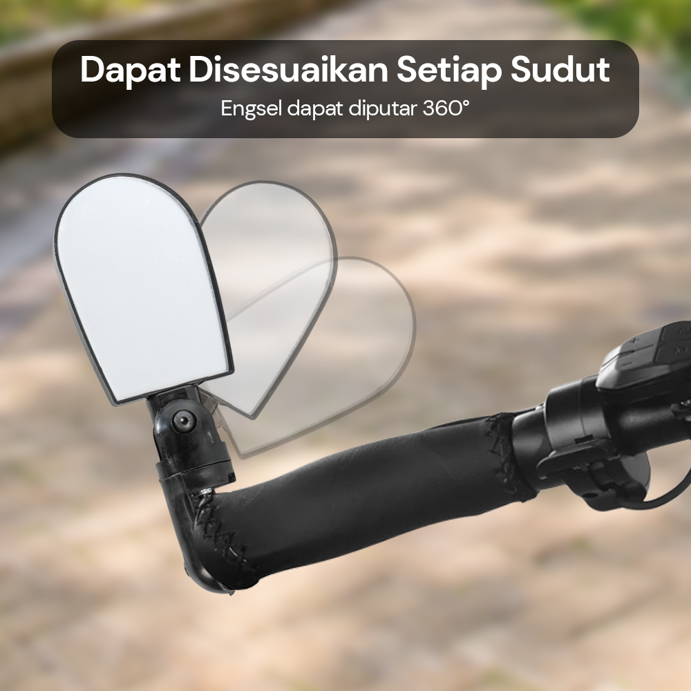 DUUTI Kaca Spion 360 Rotate Handlebar Sepeda 1 PCS - LY4437