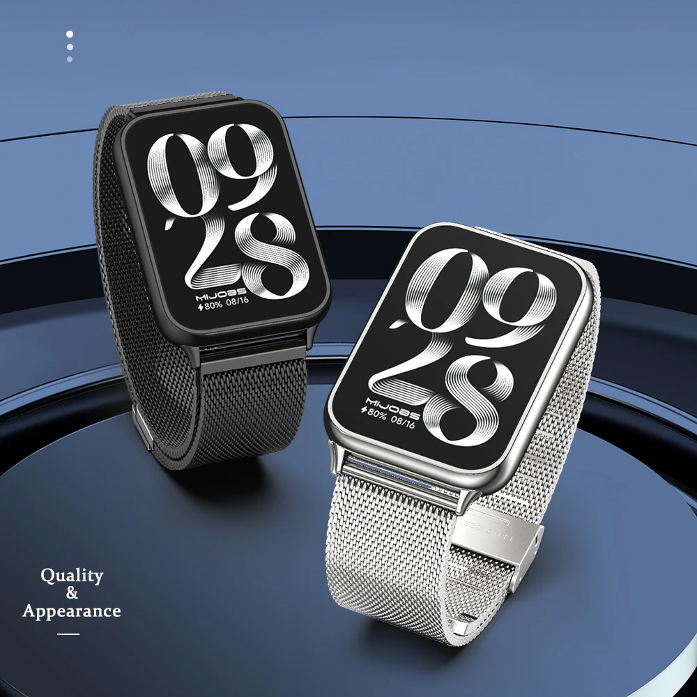 Mijobs Milan Buckle Strap Stainless Steel for Xiaomi Band 8 Pro - MJ24