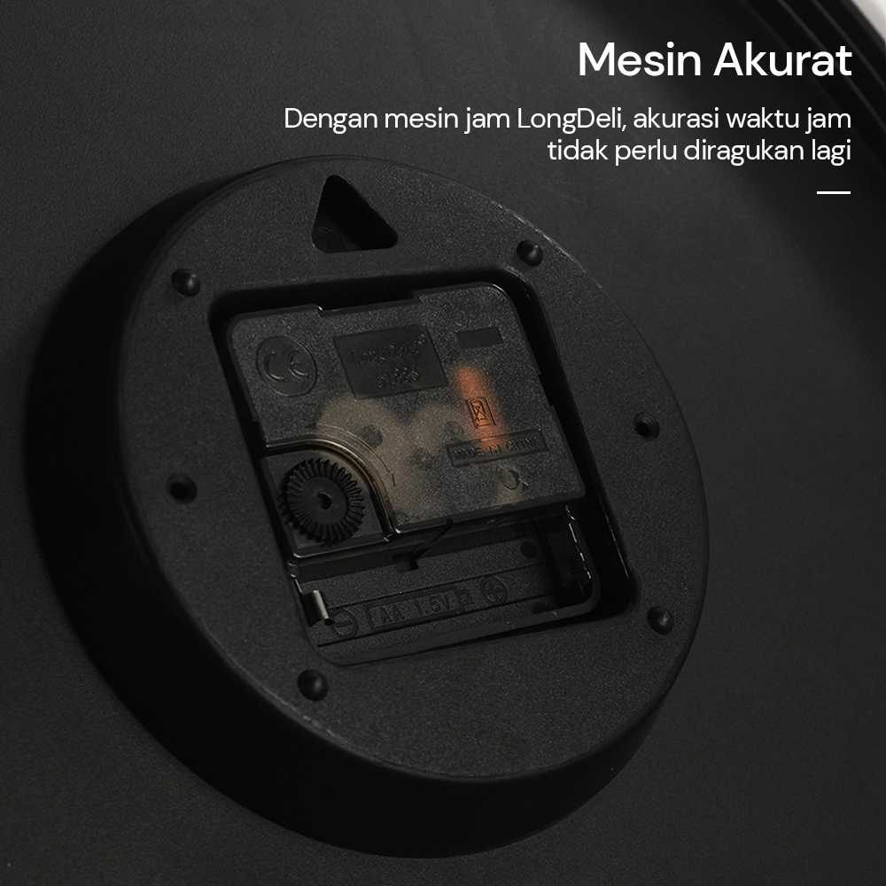 TaffHOME Jam Dinding Bulat Quartz Indoor Wall Clock Round Shape 29cm - MS30 - Gambar 5