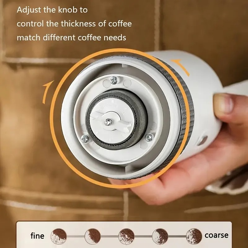 Alloet Alat Penggiling Kopi Elektrik Coffee Grinder Adjustable 1000mAh - CFT-211