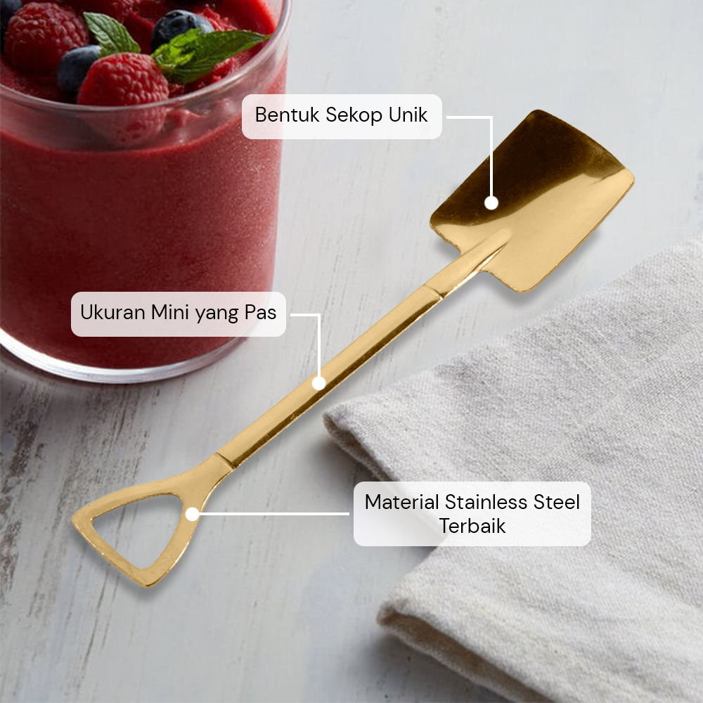 EPOCH Sendok Teh Dessert Sekop Spoon Stainless Steel 1 PCS - LXY550