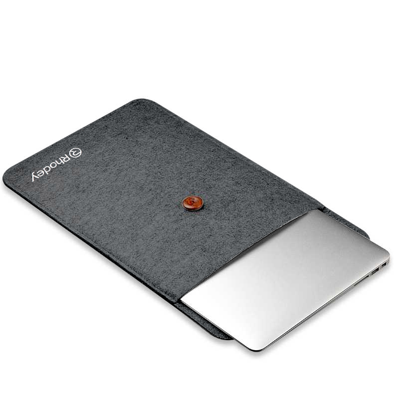 Rhodey Felt Button Style Sleeve Case Laptop Ultrabook - DA58