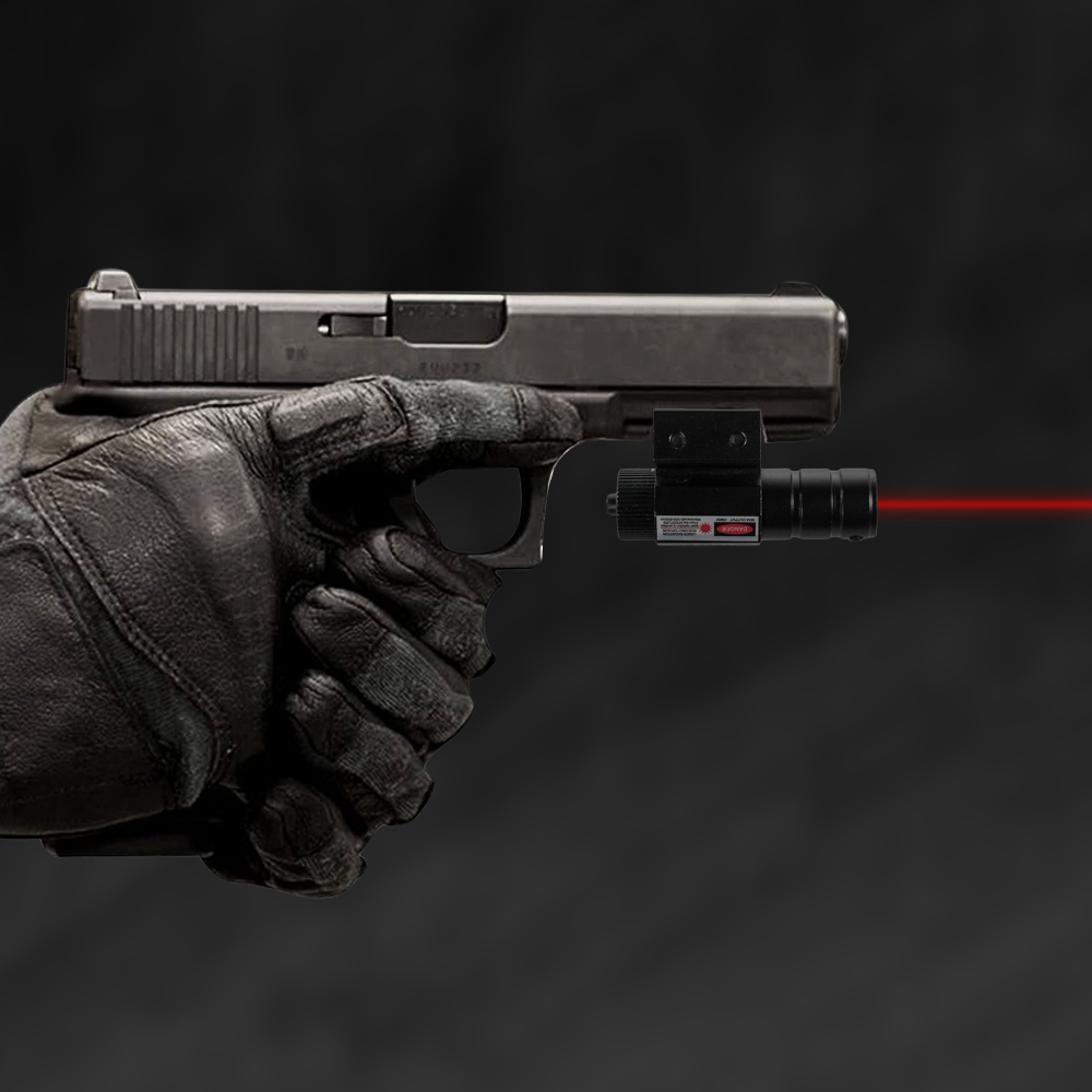 TaffLED Tactical Red Dot Laser Gun Mount Airsoft Rifle 11/20mm - HJ11