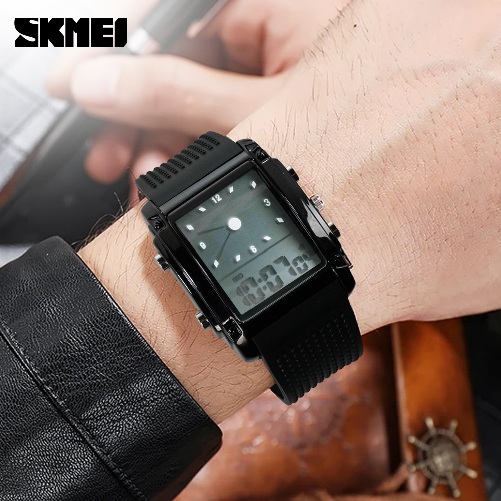 SKMEI Jam Tangan Fashion Trendy Digital Analog Waterproof Pria - 0814G