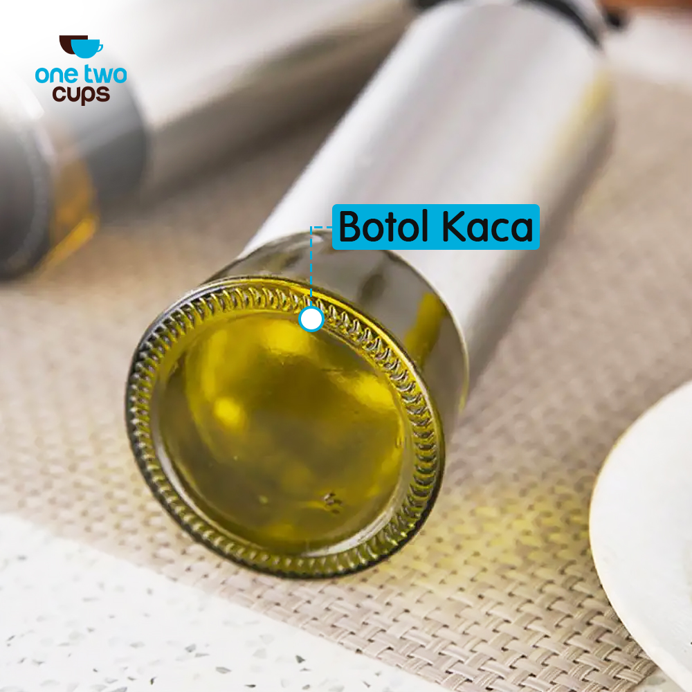 One Two Cups Botol Minyak Olive Oil Stainles Steel Platted 500ml - OT50