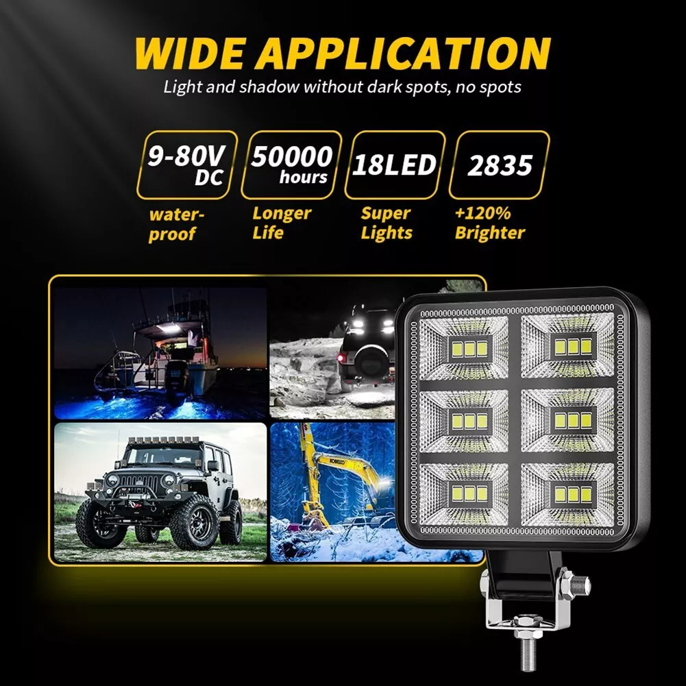 DXZ Lampu Sorot Tembak Mobil LED Floodlight IP65 Cool White 12W - D98