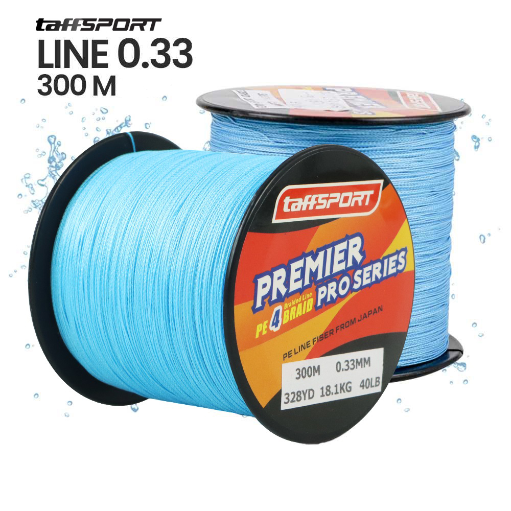 TaffSPORT Premier Pro Series Senar Benang Tali Pancing Braided 300M