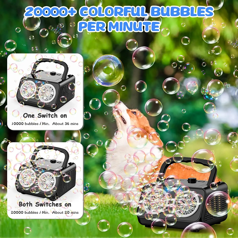JH Mesin Pembuat Gelembung 2in1 Automatic Stage Bubble Machine 5V - RR160