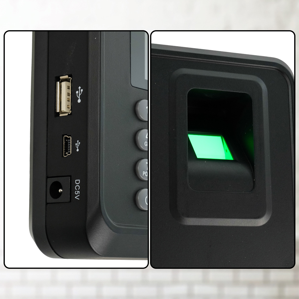 DANMINI Mesin Absen Sidik Jari Attendance Fingerprint 1000 Capacity - A6