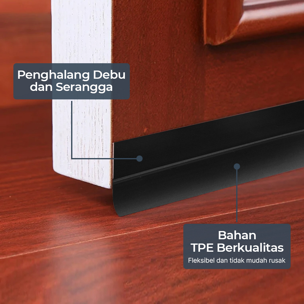 TaffHOME Lis Penutup Celah Pintu Penghalang Debu Door Bottom Seal - EACC25