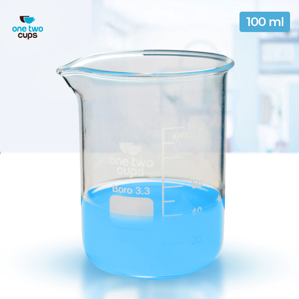 One Two Cups Gelas Ukur Lab Kimia Multifungsi Borosilicate Glass - GG-17