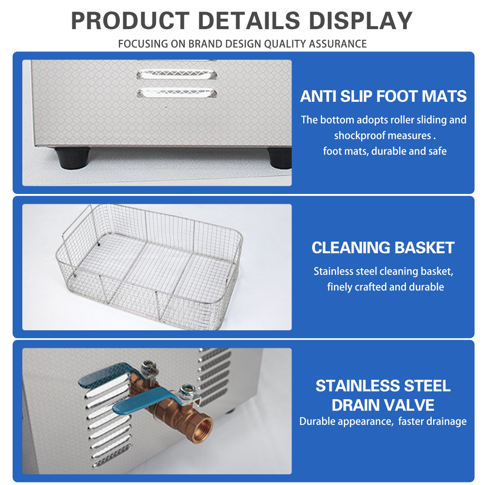 Taffware Mesin Pembersih Perhiasan Ultrasonic Cleaner 360W 15L - KZ-D15