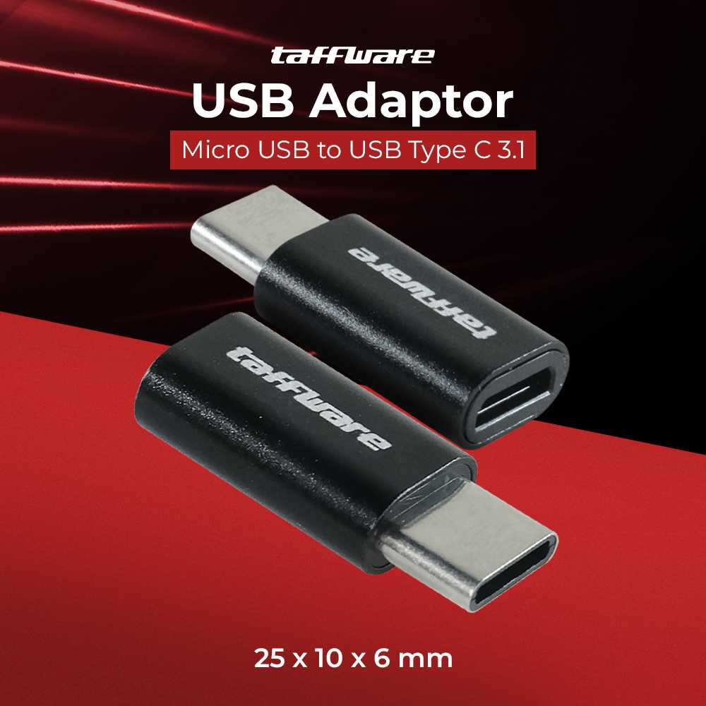 Jual Taffware Adaptor Konverter High Speed OTG Micro USB to USB