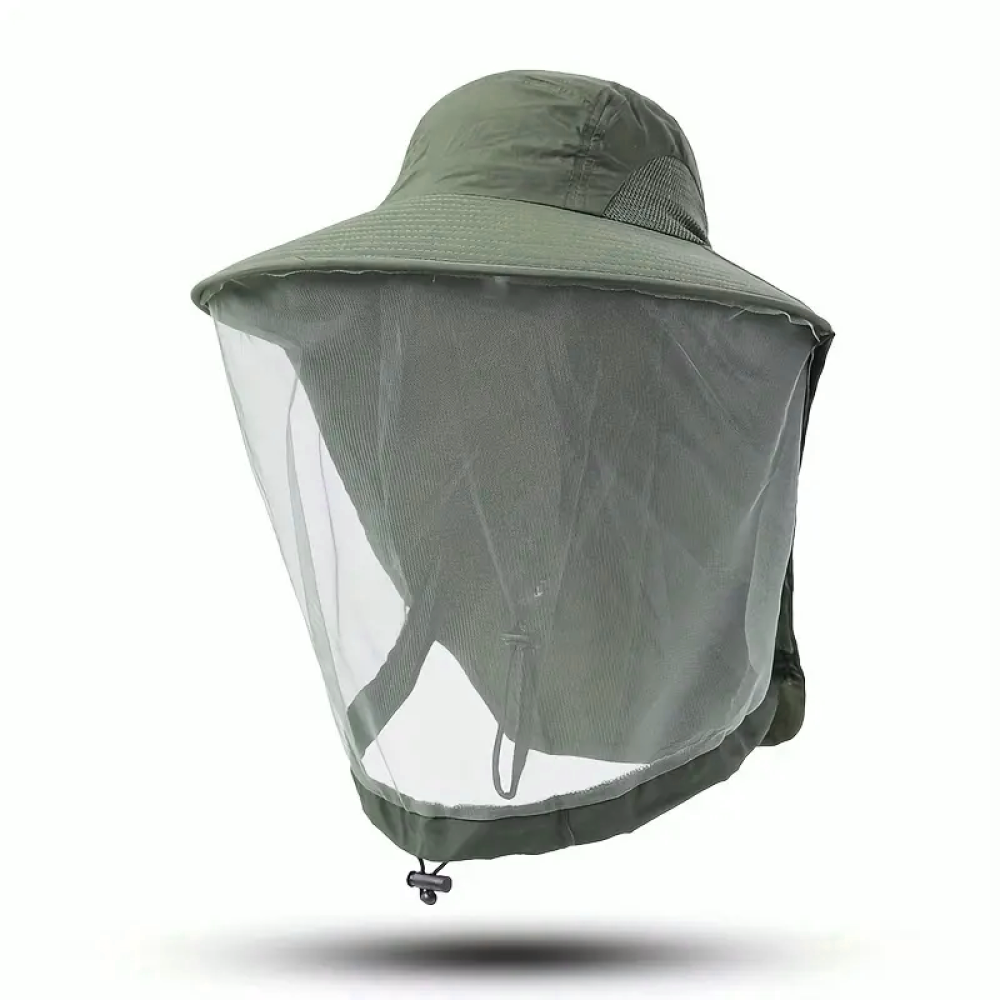 Rhodey Topi Rimba Outdoor Anti Nyamuk UV Protection Boonie Hat - UF122