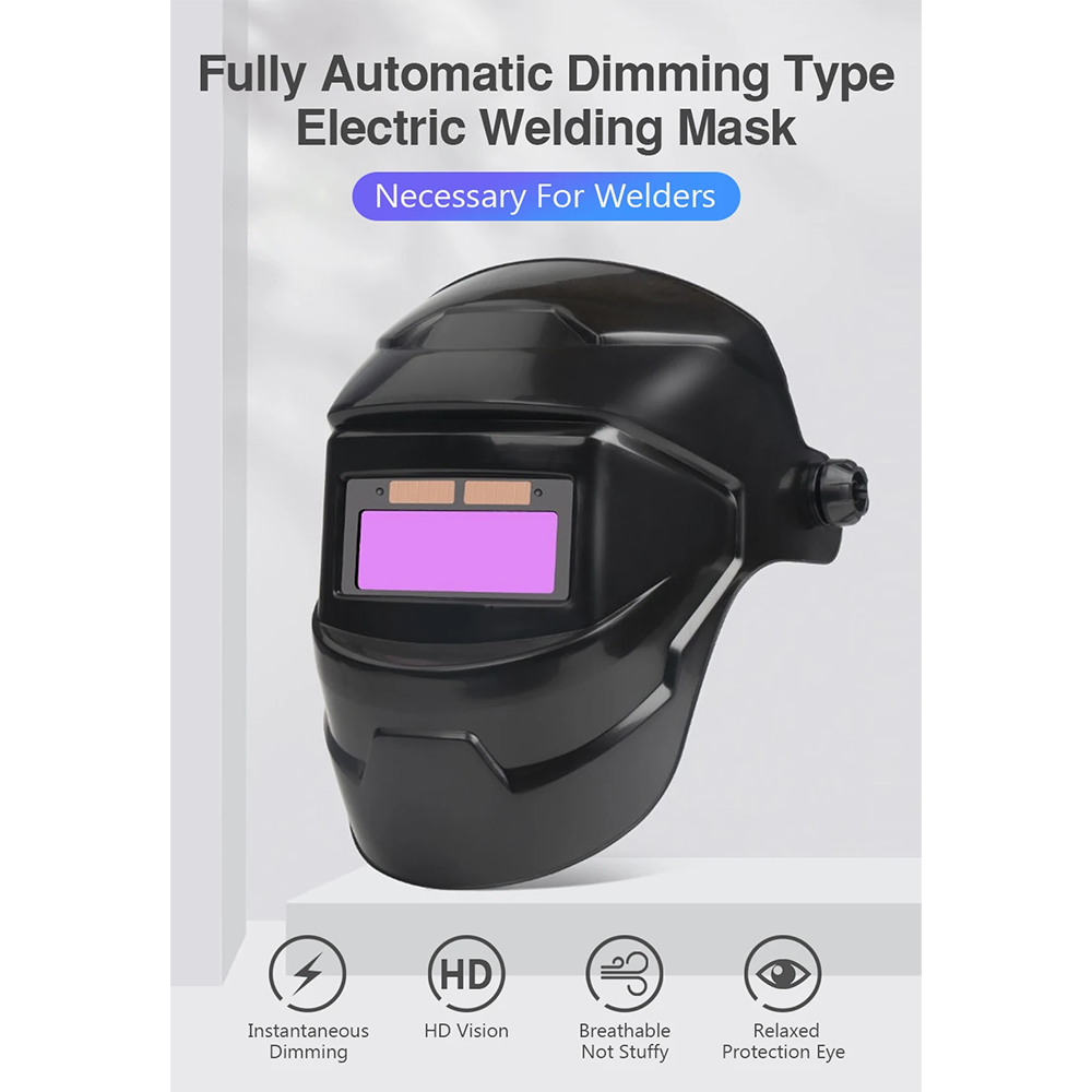 CLYNE Helm Las Otomatis Auto Darkening True Color Solar Welding Mask - CL280