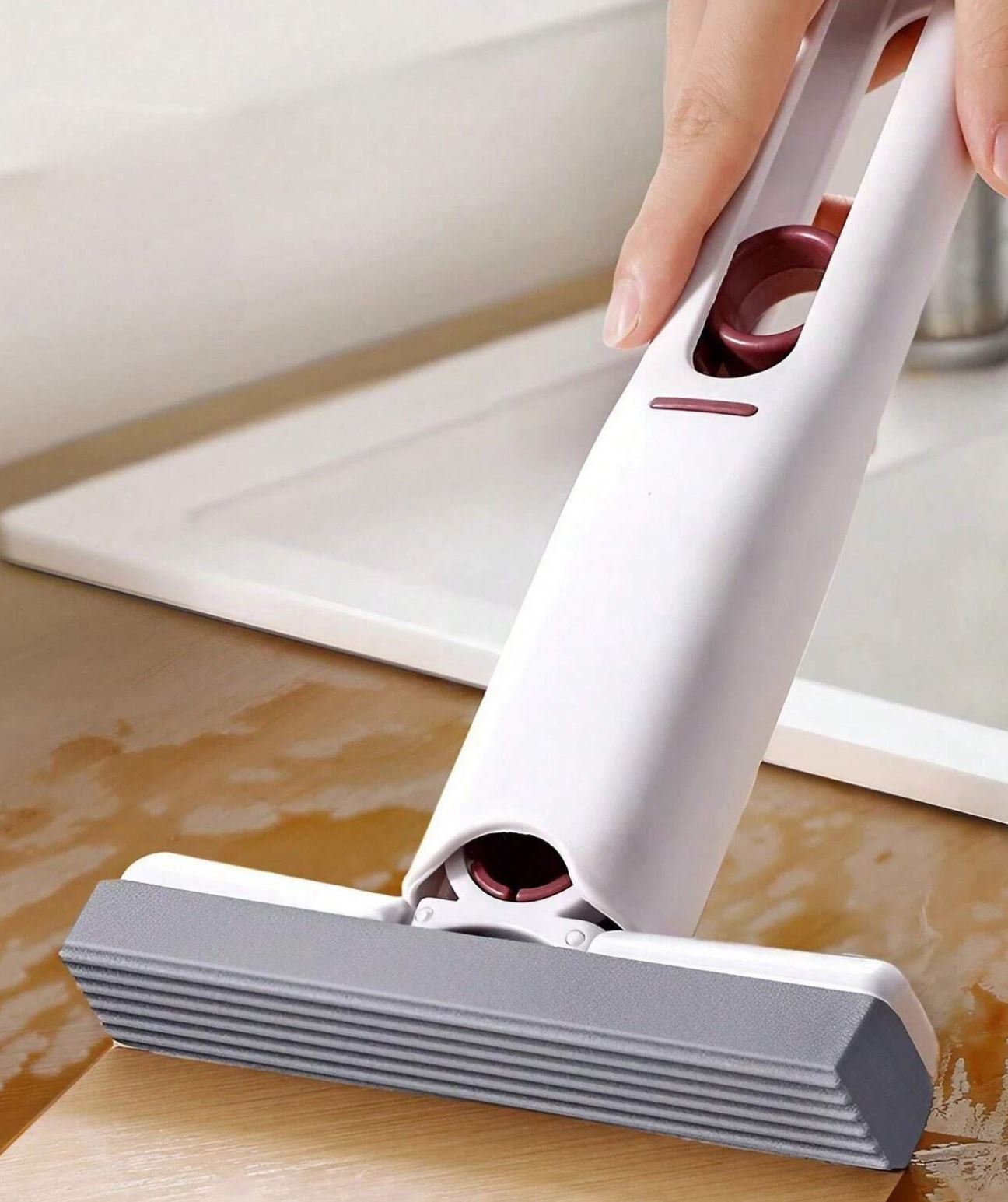 SOYEN Pel Mini Portable Alat Pembersih Lipat Self Squeezing Mop - XTB-001