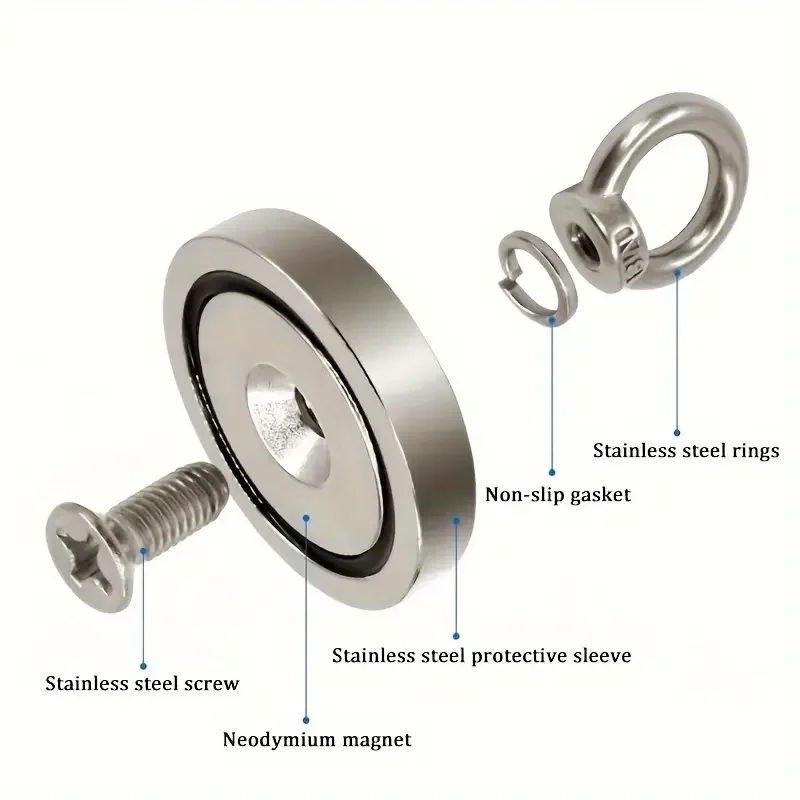 Taffware Magnet Gantungan Round Hook Strong Neodymium 330kg 90mm - J90