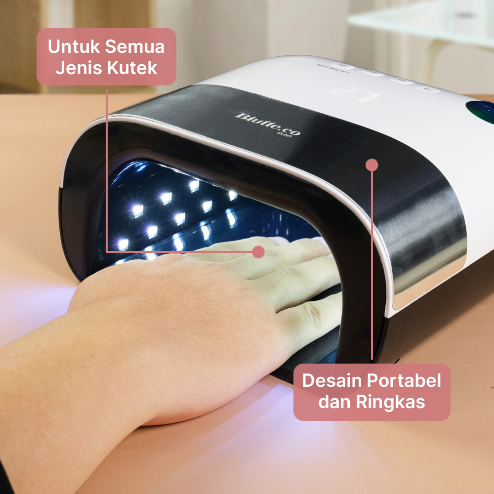 Biutte.co Pengering Kutek Kuku Smart Nail Lamp LED Light Gel Manicure - SUN3