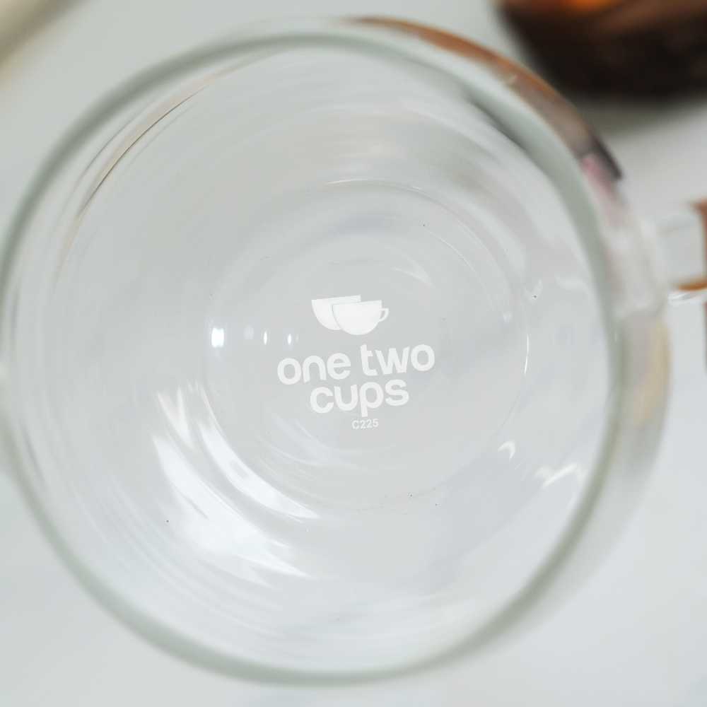 One Two Cups Cangkir Teh Saringan Kaca Tahan Panas Infuser Mug - C225 - Gambar 2