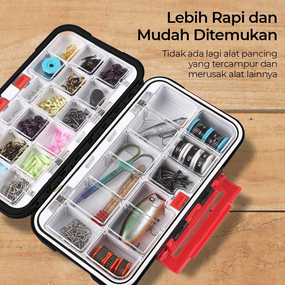 TaffSPORT Kotak Perkakas Kail Pancing Tackle Box Waterproof - DY029 - Gambar 6