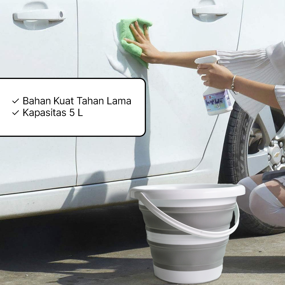 AsyPets Baskom Ember Lipat Water Bucket Collapsible 5L - 1725Y